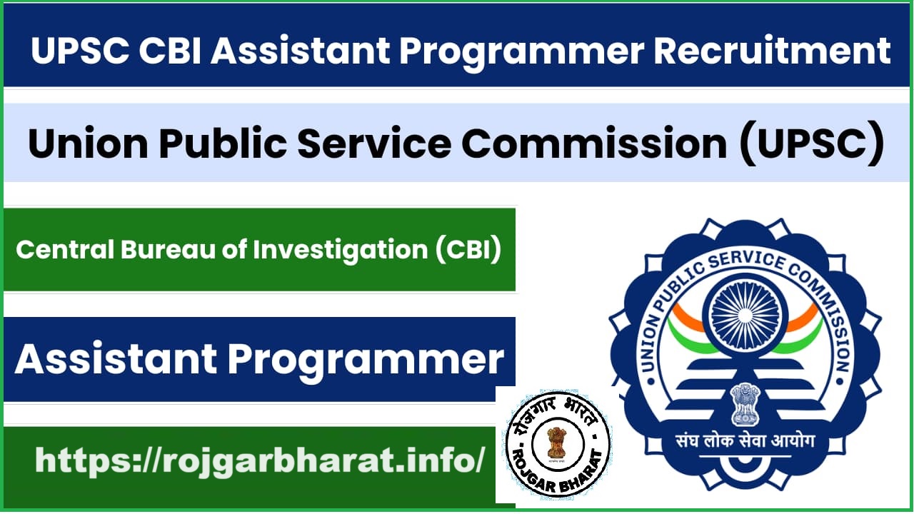 UPSC CBI Assistant Porgrameer Apply Online for 27 Post